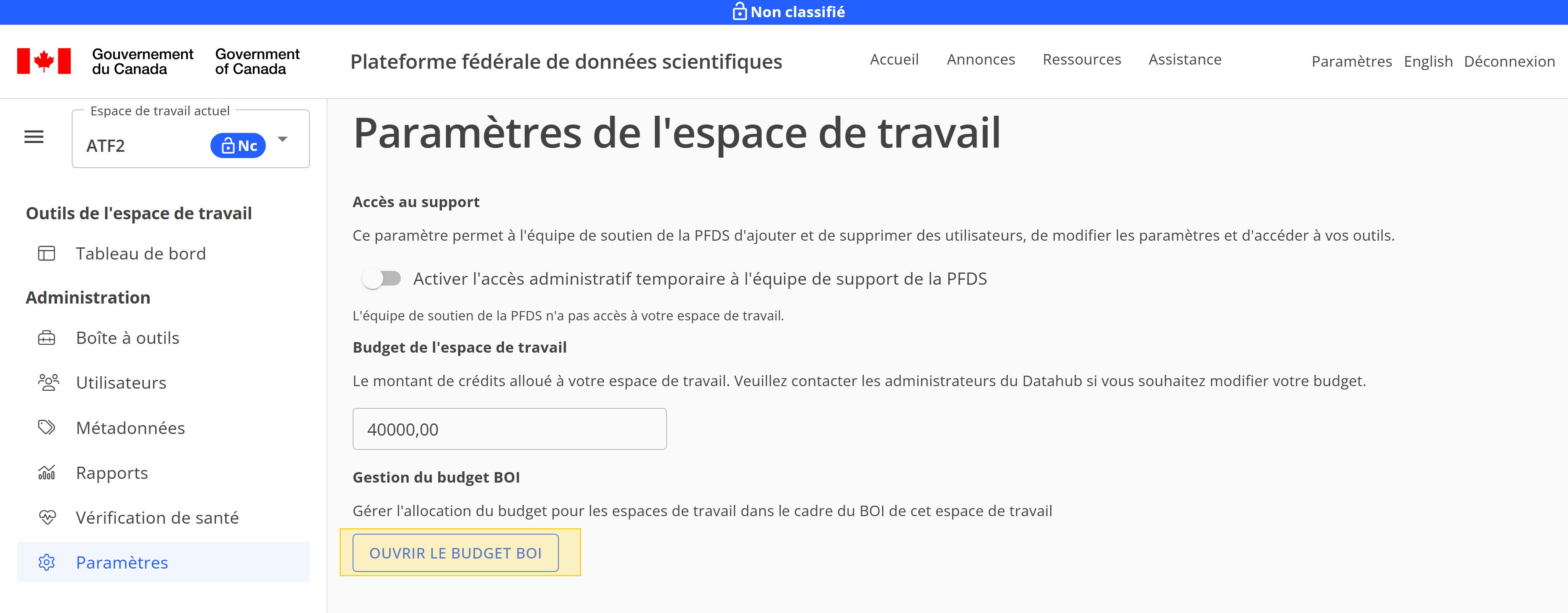 Ouvrir le budget BOI