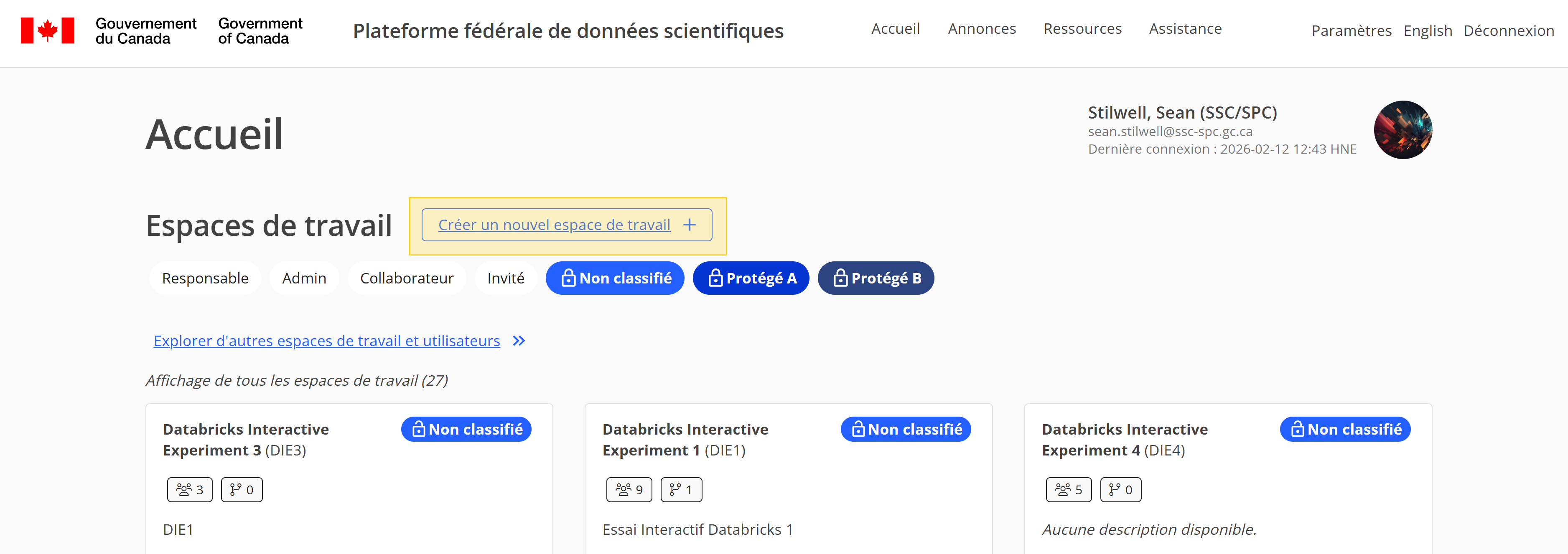 Ajouter un espace de travail
