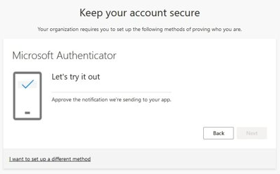 Invite de vérification de l'AMF