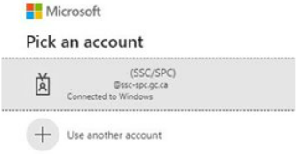 Choisissez un compte