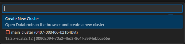 Databricks extension